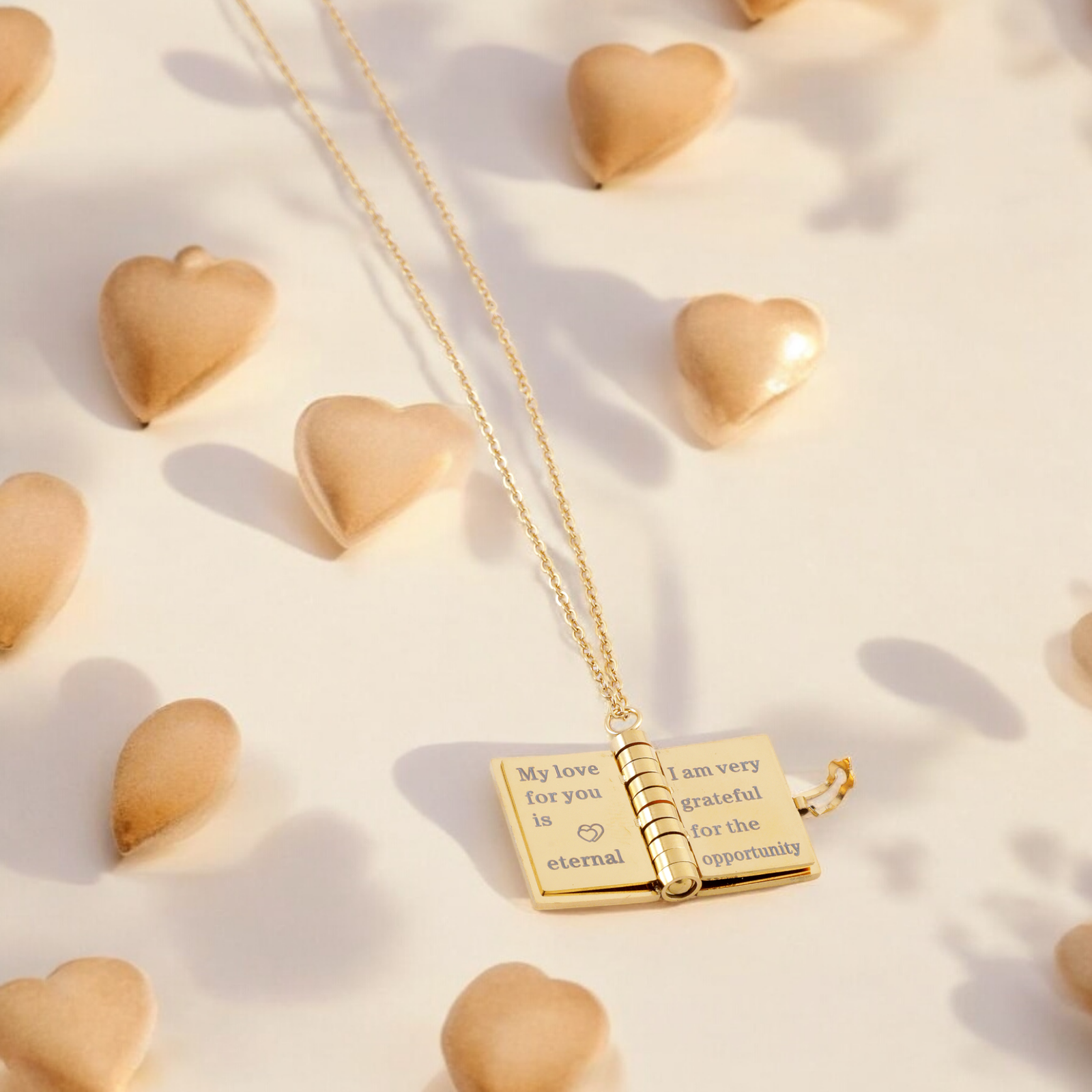 Cherished Memory Book Pendant Necklace - Image 3