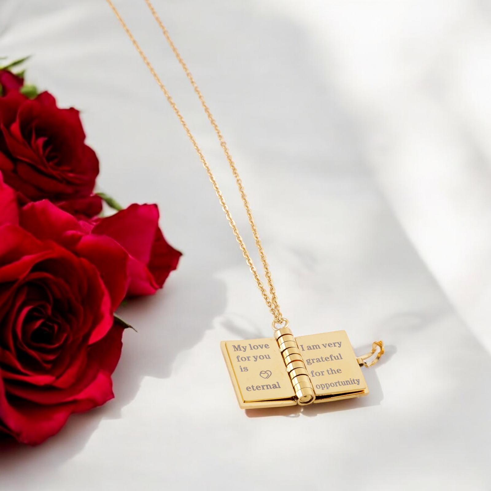 Cherished Memory Book Pendant Necklace - Image 2