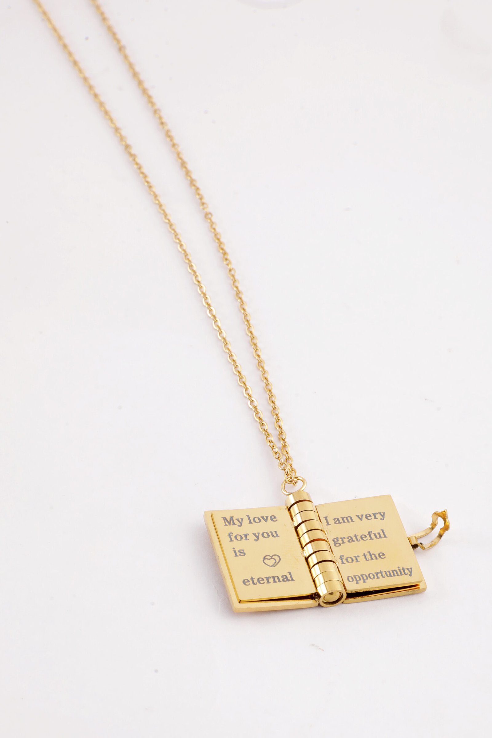 Cherished Memory Book Pendant Necklace - Image 5