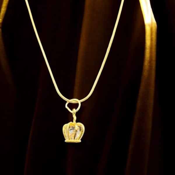 Crown Pendant Charm Necklace