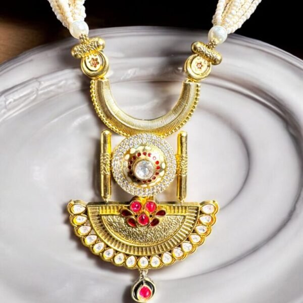 Celestial Harmony Pink and White Necklace Set