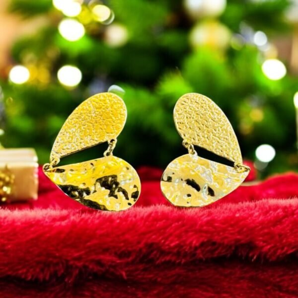 Pass through heart earrings